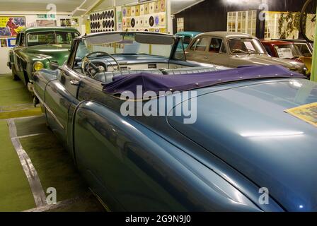 Vintage Chevrolet Car, 1950er `s Museum, Denbigh, Nordwales. (Nicht mehr vorhanden,) Stockfoto